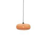 Good & Mojo , Naturfarben , Holz , Bambus , rund , 40x17x40 cm , LED-Leuchtmittel austauschbar ,