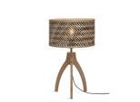 Good & Mojo , Naturfarben, Schwarz , 20x40x20 cm , LED-Leuchtmittel austauschbar ,