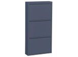 Boxxx Schuhkipper, Blau, Metall, 51x104x16 cm, Typenauswahl, stehend, Garderobe, Schuhaufbewahrung, Schuhkipper