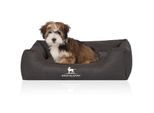 Knuffelwuff Hundebett Scottsdale aus Kunstleder schwarz S