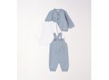 Shorts IDO "BABY BOY SET", Mädchen, Gr. 18, EURO-Größen, blau (light blau), 100% Baumwolle, Hosen Shorts