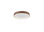 Trio Leuchten Led-Deckenleuchte Doha, Braun, Metall, warmweiß, kaltweiß, tageslichtweiß, 45x5.5x45 cm, Lampen & Leuchten, Innenbeleuchtung, Leuchten nach Räumen, Schlafzimmerlampen