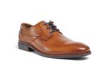 Pod Smyth Leren Heren Cognac Veterschoenen