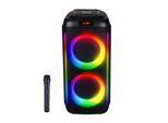 Denver BPS-458 Bluetooth Party Lautsprecher – 1000W, Karaoke, schwarz