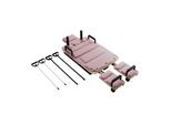 ARTSPORT® Pilates Reformer Board Movea in Rosa - Ganzkörper-Fitnessgerät mit 6 Trainingsbändern, Mini Reformer inkl. 52 x Trainingsvideos