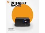Denver DIR-200 Internetradio–mit Dual-Alarm-Wecker, Bluetooth, schwarz