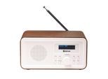 Denver DAB-30 DAB+/FM-Radio– Dual-Alarm-Wecker, Holz, weiß