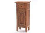Design Delights Flurschrank, Honig, Holz, 35x80x25 cm, Wohnzimmer, Kommoden & Sideboards, Kommoden