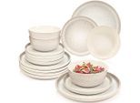 Sänger Tafelservice, Creme, Stein, 18-teilig, 27x6.5x27 cm, kratzfest, Essen & Trinken, Geschirr, Geschirr-Sets, Tafelservice