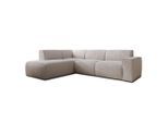 AX Living Ecksofa, Creme, Textil, Teilmassiv,Kiefer, Uni, 5-Sitzer, Füllung: Polyurethan (Pur), L-Form,L-Form, rund, 292x220 cm, Oeko-Tex®, Oeko-Tex® Standard 100, Gots, Pefc, FSC 100%, FSC Mix, FSC Recycled, TÜV Rheinland, TÜV Süd, Reach, Made in Europe, Wohnzimmer, Sofas & Couches, Wohnlandschaften, Ecksofas