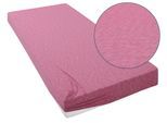 Spannbettlaken OTTO HOME "Strawberry in Gr. 90x200, 140x200 oder 180x200 cm", pink, rainbow, B:140cm L:200cm, Polycotton, Obermaterial: 50% Baumwolle, 50% Polyester, Bettlaken, Spannbettlaken, für Matratzen bis 18cm Höhe, Spannbetttuch, Baumwollmischung