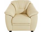 Sessel SIT & MORE "Savona, B: 103 cm", beige (creme), B:103cm H:90cm T:90cm, PRIMABELLE-Microfaser (100% Polyester);SOFTLUX-Kunstleder;NaturLEDER (echtes Rindsleder), Korpus in passendem Kunstleder SOFTLUX;SOFTLUX/Struktur (Korpus in Kunstleder, Sitz und Rücken in Strukturstoff aus 75% Polyester und 25% Viskose), Sessel, Sessel, mit Federkern