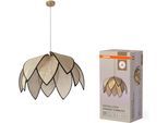 OSRAM Pendelleuchte "Decor Rattan", beige, Ø 67cm, 1 Stk., Leuchten, braun, Fassung E27, Rattan und Stahl, Pendelleuchte
