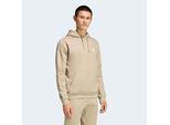 Kapuzensweatshirt ADIDAS ORIGINALS "TREFOIL ESSENTIALS HOODIE", Herren, Gr. XL, beige (stone khaki), Obermaterial: 70% Baumwolle, 30% Polyester, normal, Rundhals, angesetztes Bündchen, Sweatshirts, Basic Hoodie, Kapuzenpullover mit Logo
