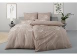Bettwäsche OTTO HOME "Soucy", beige (taupe), B/L: 135cm x 200cm, 1 Stk., 1 Stk., Satin, B/L: 80cm x 80cm, 2 Stk., Satin, Obermaterial: 100% Baumwolle, Bettwäsche, Bettwäsche, ab Gr. 135x200, 100% Baumwolle, Renforcé & PREMIUM Satin (TC300)