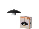 OSRAM Pendelleuchte "Decor Flying Mushroom Pendant", schwarz (schwarz, weiß), Ø 50cm, 1 Stk., Leuchten, Fassung E27, Stahl, Pendelleuchte