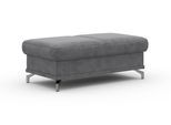 Hocker SIT & MORE "Cabrio, B: 133 cm", grau, B:133cm H:48cm T:72cm, 100% Polyester, Hocker, Hocker, individuell zu kombinieren, Federkern