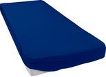 Spannbettlaken BELLANA "bellana Aqua mit Elasthan, 160 g/m²", blau (royalblau), 1 Stk., Jersey-Elasthan, 180x200 180x210 180x220 190x200 190x210 190x220 200x200 200x210 200x220 35cm, Jersey-Elasthan, Obermaterial: 97% Baumwolle, 3% Elasthan, Bettlaken, Spannbettlaken, Spannbetttuch für Matratzen bis 35cm Höhe, bügelfrei, faltenfrei, Topseller