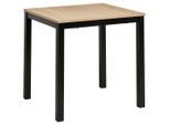 Mid.you Esstisch, Schwarz, Sonoma Eiche, Metall, Holzwerkstoff, rechteckig, eckig, 70x76x80-120 cm, ausziehbar, Esszimmer, Tische, Esstische, Esstische ausziehbar