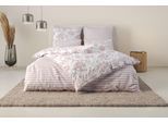 Bettwäsche OTTO HOME "Nordby", rosé, B/L: 135cm x 200cm, 1 Stk., 1 Stk., Flanell, B/L: 40cm x 80cm, 2, Flanell, Obermaterial: 100% Baumwolle, Bettwäsche, Bettwäsche, Bettwäsche aus Baumwolle, skandinavisches Design, ab Größe 135x200 cm