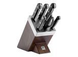 ZWILLING Gourmet 7-tlg, Selbstschärfender Messerblock, Braun
