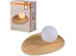 OSRAM Tischleuchte "Decor Acacia-Wood Nest", braun, gummibaum, H: 13,5cm, 1 Stk., Leuchten, braun, Fassung G9, Tischleuchte