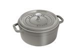 Staub La Cocotte Cocotte 24 cm, rund, Graphit-Grau, Gusseisen