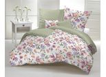 Wendebettwäsche CASATEX "Marinella", bunt (rose), B/L: 155cm x 220cm, 1 Stk., 1 Stk., Interlock-Jersey, B/L: 80cm x 80cm, 2, Interlock-Jersey, Obermaterial: 100% Baumwolle, Bettwäsche, Wendebettwäsche, wunderschöne und sommerliche Wende-Bettwäsche