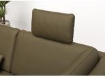 Sofa-Kopfstütze OTTO HOME "Costello, B: 48 cm", grün (olive), B:48cm H:26cm T:18cm, Samtoptik (100% Polyester);Luxus-Microfaser (90% Polyester, 10% Polyamid), Kopfstützen, Set: 2 Stück, passend zur Serie