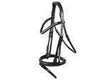 Hans Melzer Horse Equipment Hans Melzer Trense Valluhn schwarz/silber englisches Reithalfter VB/ COB (Vollblut)