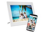 Denver PFF-1015 Digitaler WLAN-Bilderrahmen, 10.1" Touchscreen, weiß