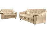 Polstergarnitur SIT & MORE "Top Savona", beige (creme), Kunstleder SOFTLUX, Sitzmöbel-Sets, Polstergarnitur, Kunstleder SOFTLUX (2-tlg.), aus je einem 2- und 3-Sitzer