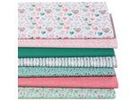 Patchwork- und Quiltpaket „Herzen“, pastell-color