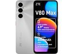 ZTE Smartphone "V80 Max", Energieeffizienz: A (A-G), stellar silber, 128 GB, Mobiltelefone