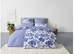 Bettwäsche OTTO HOME "Nordby", blau, B/L: 155cm x 220cm, 1 Stk., 1 Stk., Flanell, B/L: 80cm x 80cm, 2, Flanell, Obermaterial: 100% Baumwolle, Bettwäsche, Bettwäsche, Bettwäsche aus Baumwolle, skandinavisches Design, ab Größe 135x200 cm