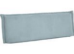 Rückenkissen PAIDI "Cord in verschiedenen Ausführungen, Relaxkissen, 90/120/140 cm Breite", blau (dusty blau), B:10cm H:40cm L:121cm, Polyester, Funktionskissen, Rückenlehne für Bett und Sofa, abnehmbarer und waschbarer Bezug