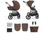 Kombi-Kinderwagen KINDERKRAFT "PRIME 3 2in1", Kinder, braun (velvet mocca), Kinderwagen