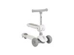 Byox Kinderroller StreetPro 2in1 Laufrad PU-Rollen Musik Licht höhenverstellbar grau