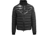 Plein Sport Effen Gequilt Zwarte Jas