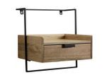 Mid.you , Hellbraun , Holz , Mangoholz , massiv , 1 Schublade(n) Schubladen , rechteckig , 44x45x35 cm , Stauraum, hängend ,