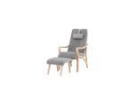 Livetastic , Eichefarben, Hellgrau , Holz, Textil , Pappel , 60x107x89 cm ,