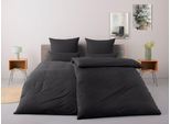 Bettwäsche OTTO HOME "Luisa", anthrazit, B/L: 135cm x 200cm, 1 Stk., 1 Stk., Baumwoll-Leinen Mix, B/L: 80cm x 40cm, 2, Baumwoll-Leinen Mix, Obermaterial: 65% Baumwolle, 35% Leinen, Bettwäsche, Bettwäsche, ab Gr. 135x200, auch in PREMIUM Qualitäten erhältlich