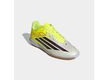 Fußballschuh ADIDAS PERFORMANCE "F50 CLUB KIDS, HALLENBÖDEN", Mädchen, Gr. 34, team solar gelb 2, core schwarz, lucid rot, Synthetik, Textil, Schuhe Fußballschuh, für Hallenboden, für Kinder & Jugendliche
