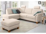 Ecksofa HOME AFFAIRE "Borkum L-Form, B: 249 cm - OTTO. Verlässliche Qualität.", beige (natur), B:249cm H:87cm T:189cm, Struktur (100% Polyester);Luxus-Microfaser ALTARA NUBUCK (100% Polyester);MELROSE (100% Polyester);Luxus-Microfaser Toro (100% Polyester), Sofas, Ecksofa, optional Bettfunktion, Federkern
