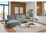 Ecksofa DIE PLANBAR "ZE-EM18063, Breite 322 cm", grau (cyber grau), B:322cm H:89cm T:187cm, 100% Recyceltes Polyester, Sofas, Ecksofa, wahlweise mit Sitztiefen- und Armteilverstellung