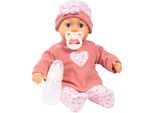 Babypuppe BAYER "First Words 38 cm rosa", rosa, Puppen, Baby, Babypuppe
