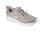 Skechers Go Walk Flex Polyester Herren Taupe Sneakers