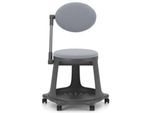 Nowy Styl Hocker BZOOM, Stoffbezug, bis 110 kg, Sitzmaße B 400 x T 410 x H 480 mm, Stoff/PP, grau/grau