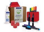 Magnetoplan Whiteboard Essentials Kit, rot, mit PRO+ Markern, Wischer, Reiniger, Tray & Magneten