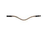Hans Melzer Horse Equipment Stirnriemen Stockholm schwarz VB/ COB (Vollblut)